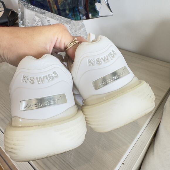 K-SWISS SI-18 ULTRASHOT X MCLAREN F1 TEAM White Womens Athletic Shoes Size 7.5 - Picture 4 of 10